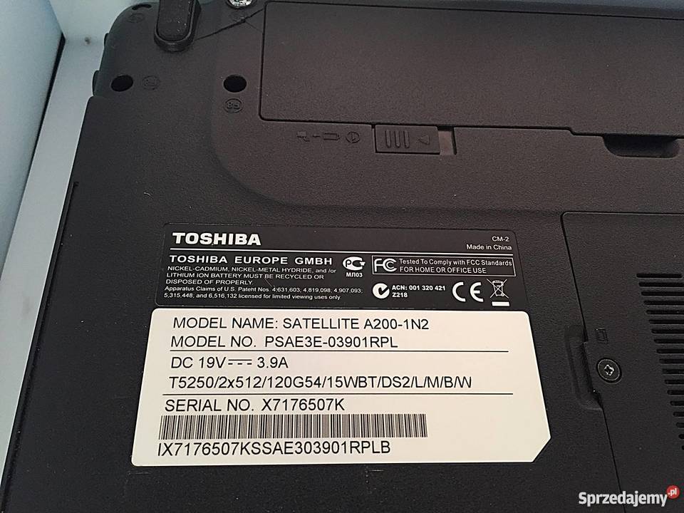 Laptop TOSHIBA Satellite a200 1n2 Gdańsk