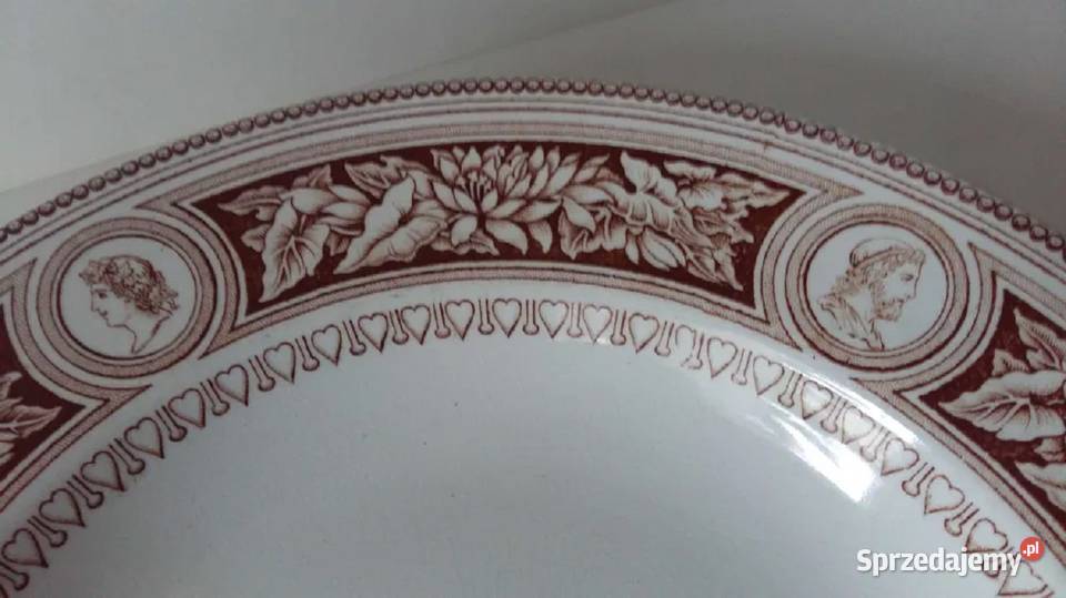 Antyk Talerz Patera Dekor 2 Gustavsberg Szwecja pomorskie Gdańsk