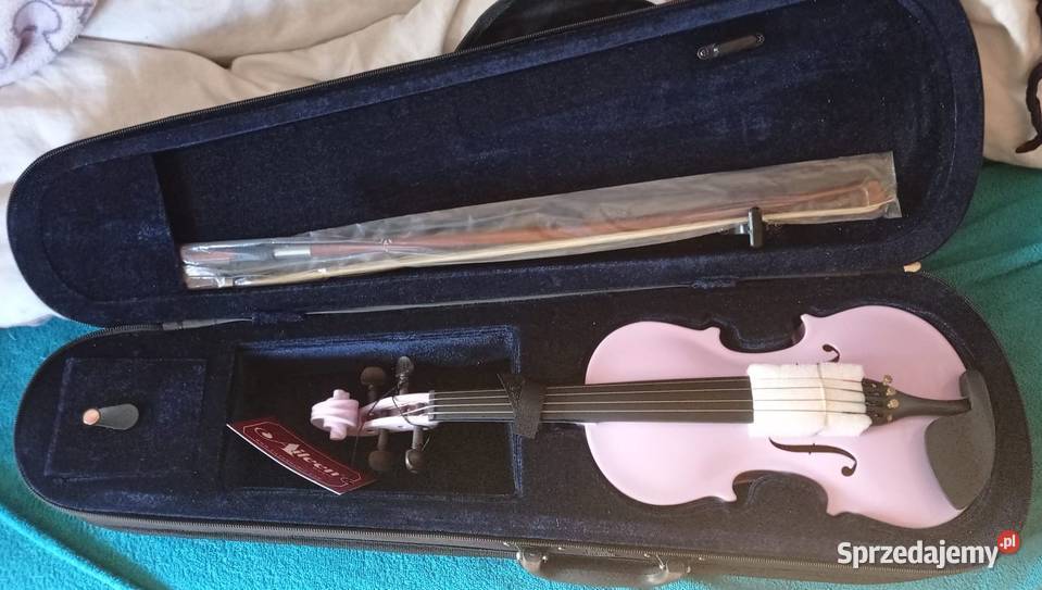 Skrzypce róż fiolet pastelowe dziewczynki 14 z Tyczyn