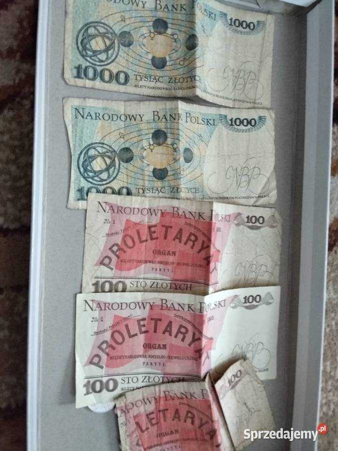banknoty polskie stare waryński kopernik Numizmatyka Kolekcje Poznań