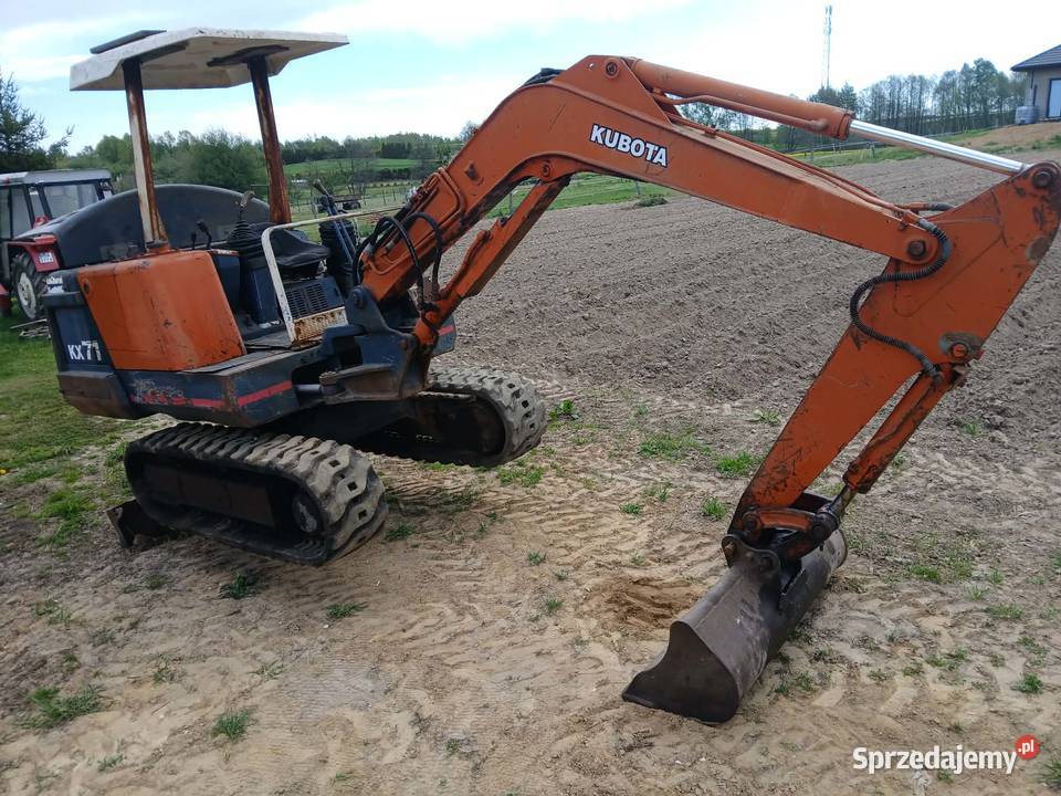 Minikoparka kubota kx71