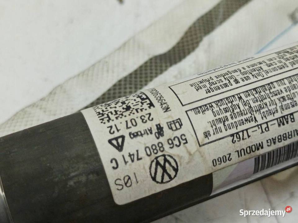 KURTYNA POWIETRZNA AIRBAG LEWA 5C 5C6880741C VW