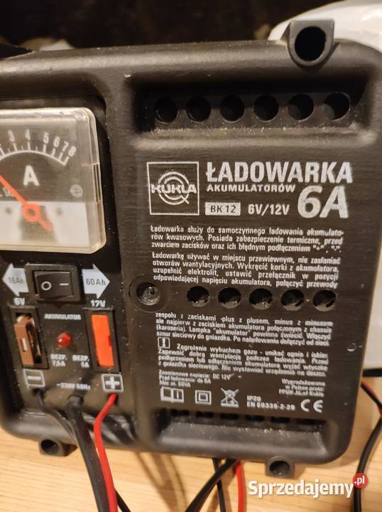 Ładowarka akumulatorów prostownik 6V 12V6A