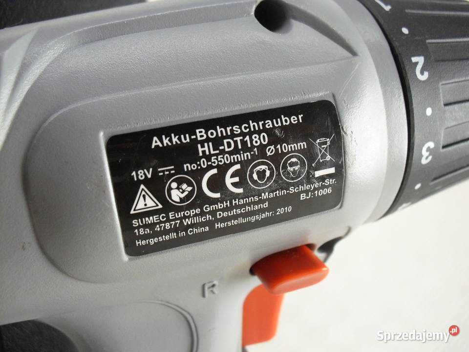 Wiertarka akumulatorowa w walizce Bielawa