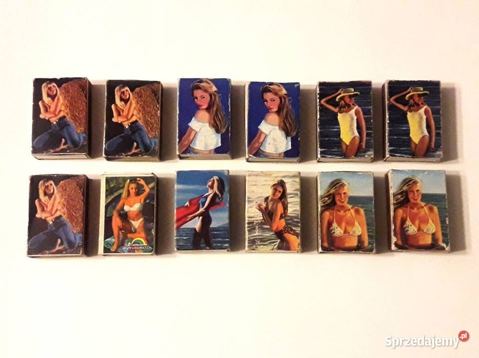 Zapałki pudełka zapałek dziewczyny i koty Piotrków Trybunalski