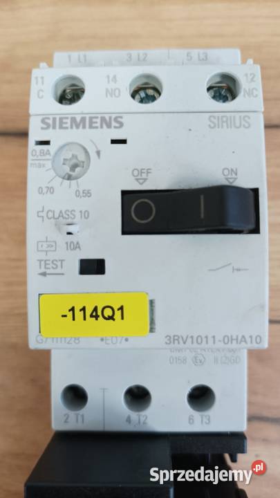 Wyłącznik zasilania Siemens 3RV10110HA10 Leśna