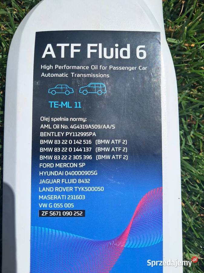 Olej do automatycznej skrzyni biegów Fluid 6HP wielkopolskie sprzedam