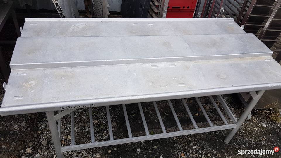 Stół masarski aluminiowy 200x100x88 Krotoszyn sprzedam