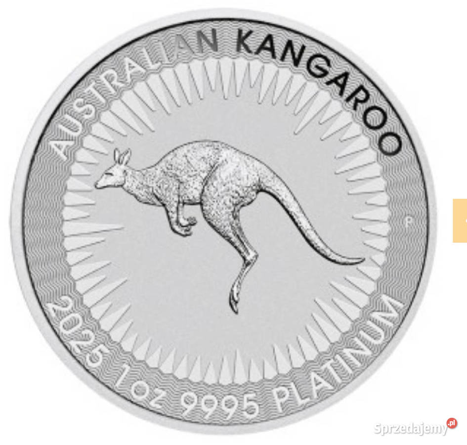 Platynowa moneta Australijski Kangur 1 oz waży Numizmatyka Warszawa sprzedam