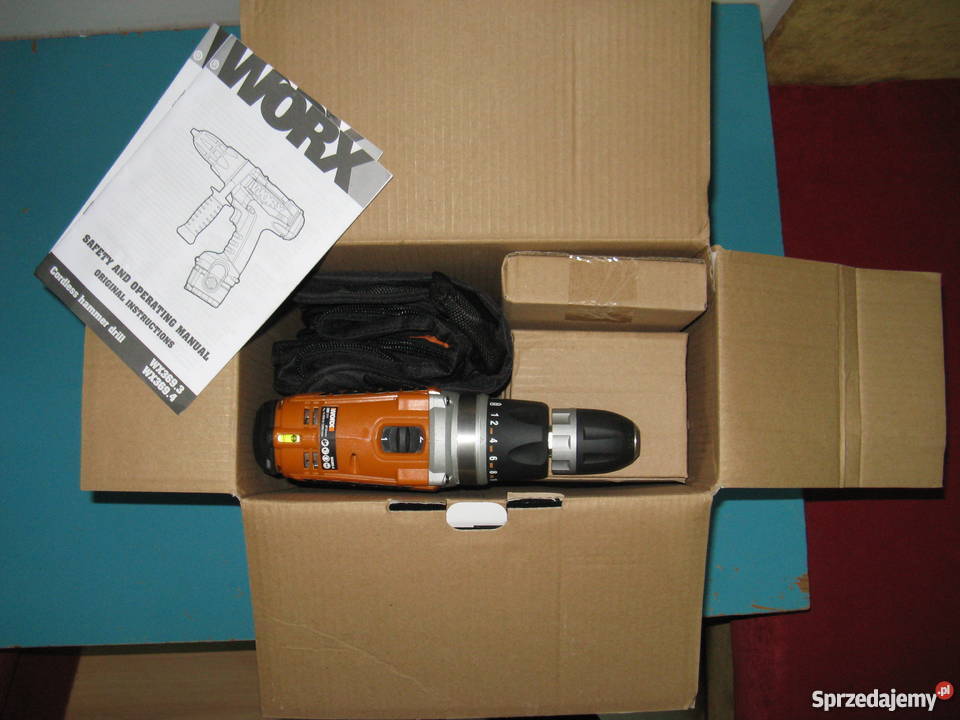 Wkrętarkowiertarka z udarem WORX WX3694 18V NiCD Akumulatorowe Częstochowa