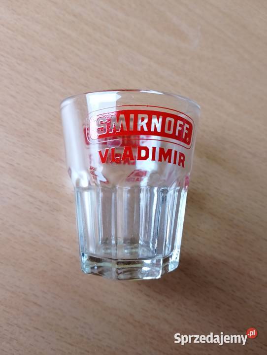Kultowy szklany kieliszek do wódki SMIRNOFF Złotniki
