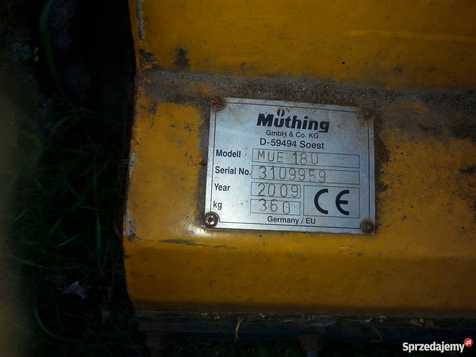 Kosiarka Bijakowa Mulczer MUTHING MUE 180 Borsuki