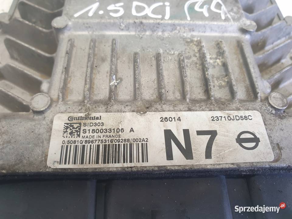 Nissan Qashqai 15 DCi STEROWNIK SILNIKA komputer Komputery Janów