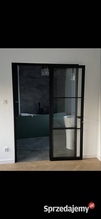 Drzwi loftowe drzwi loft szklane stal szprosy Morawica