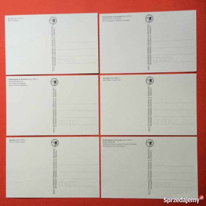 915 Reprinty widokówek ze Stettina Szczecin sprzedam