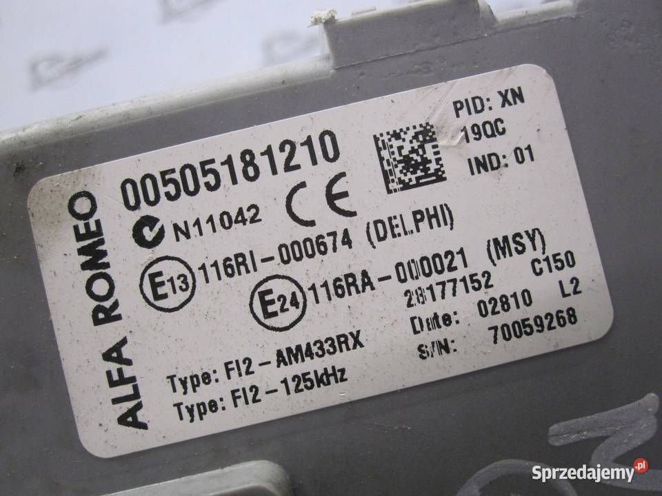 ALFA ROMEO MITO 10r moduł BSI 00505181210 Kielce