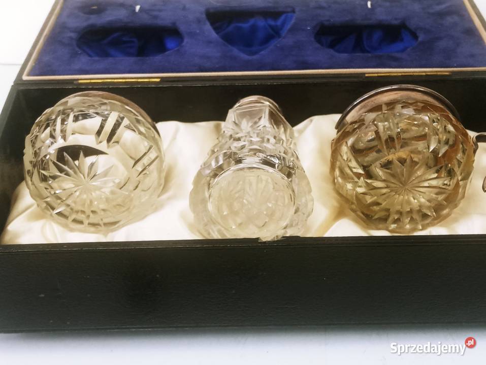 Srebro 925 Kryształ Anglia 925 Przyprawniki 6