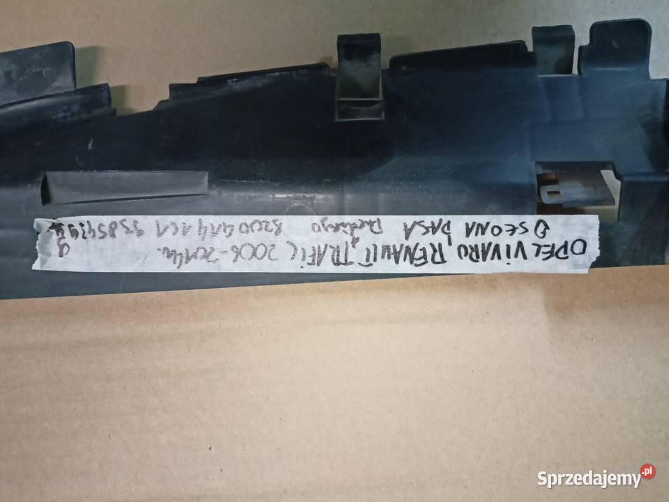 Opel Vivaro trafić osłona pasa przedniego Części samochodowe
