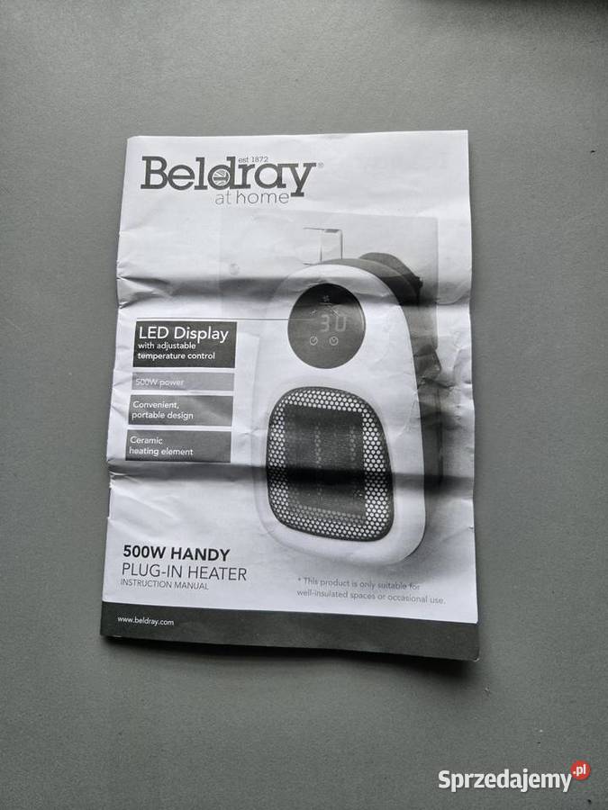 Termowentylator Beldray w stanie angielska zachodniopomorskie Czaplinek