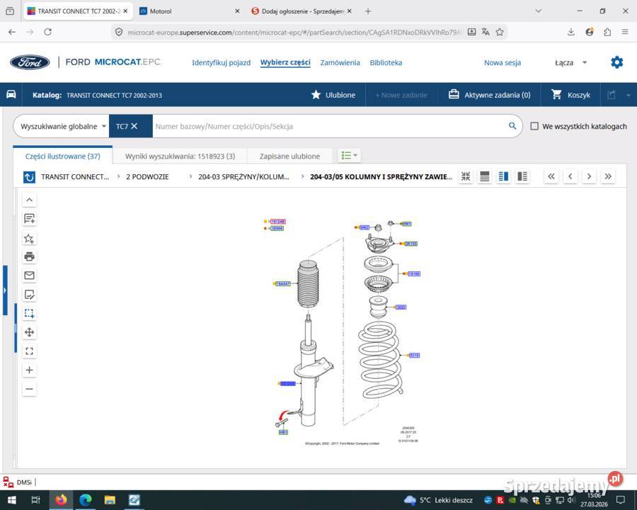 15189232T1418K001BK Amortyzator przód Co LH małopolskie Kraków