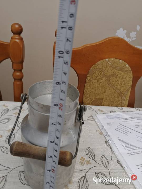 aluminiowa kanka na mleko Fałków