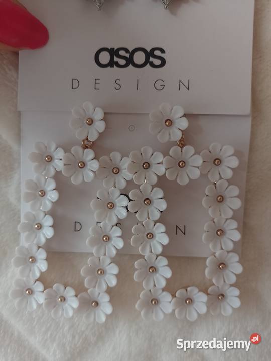 ASOS Ekskluzywne duże kolczyki wieczorowe z Kraków sprzedam