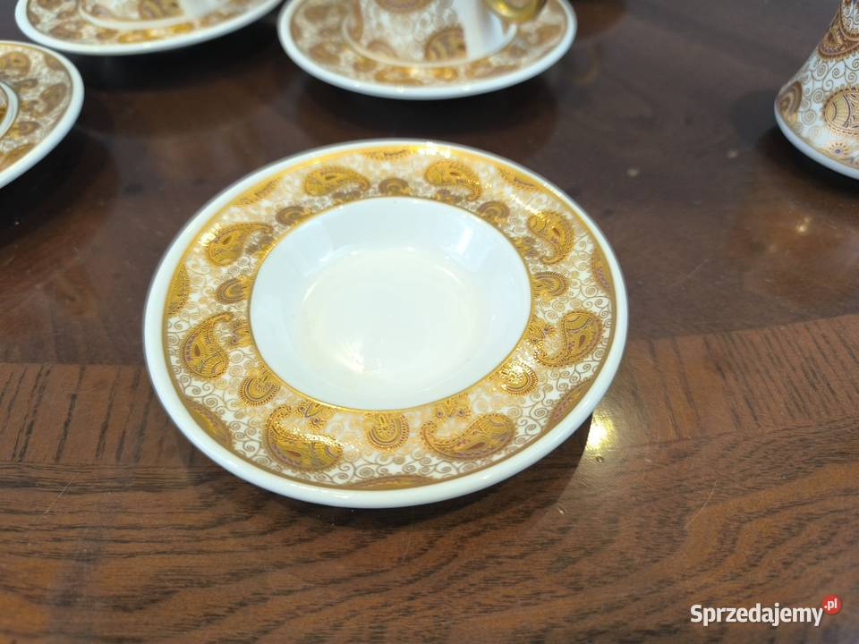 Piękny zestaw porcelany do kawy espresso Porcelana i szkło Łódź