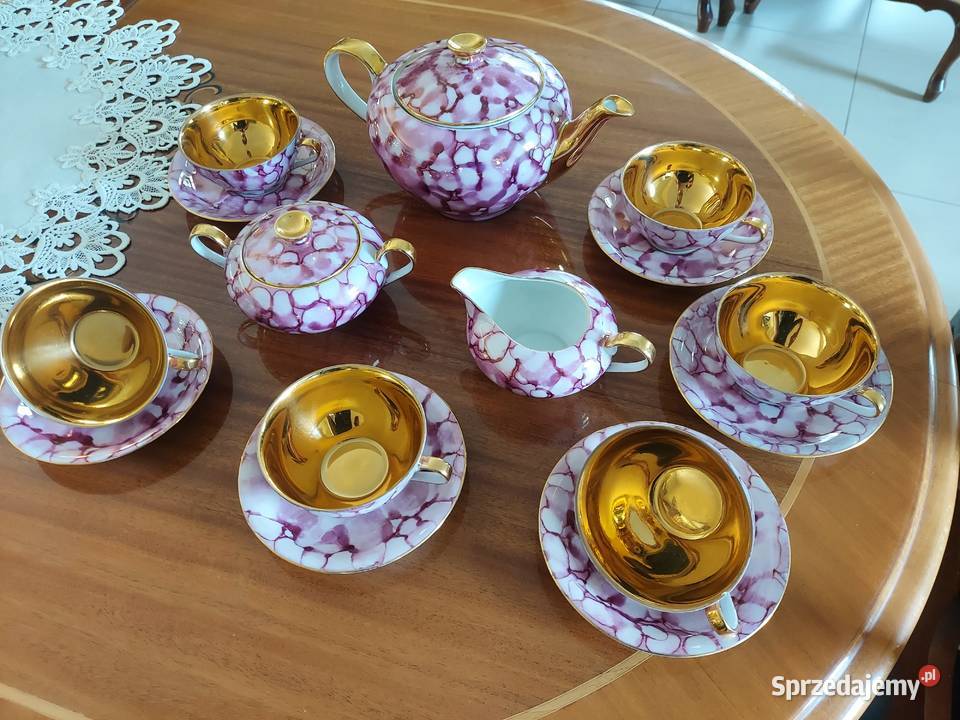 Komplet porcelanowy kawowy Wawel Julita lata 70 Dąbrowa Górnicza sprzedam