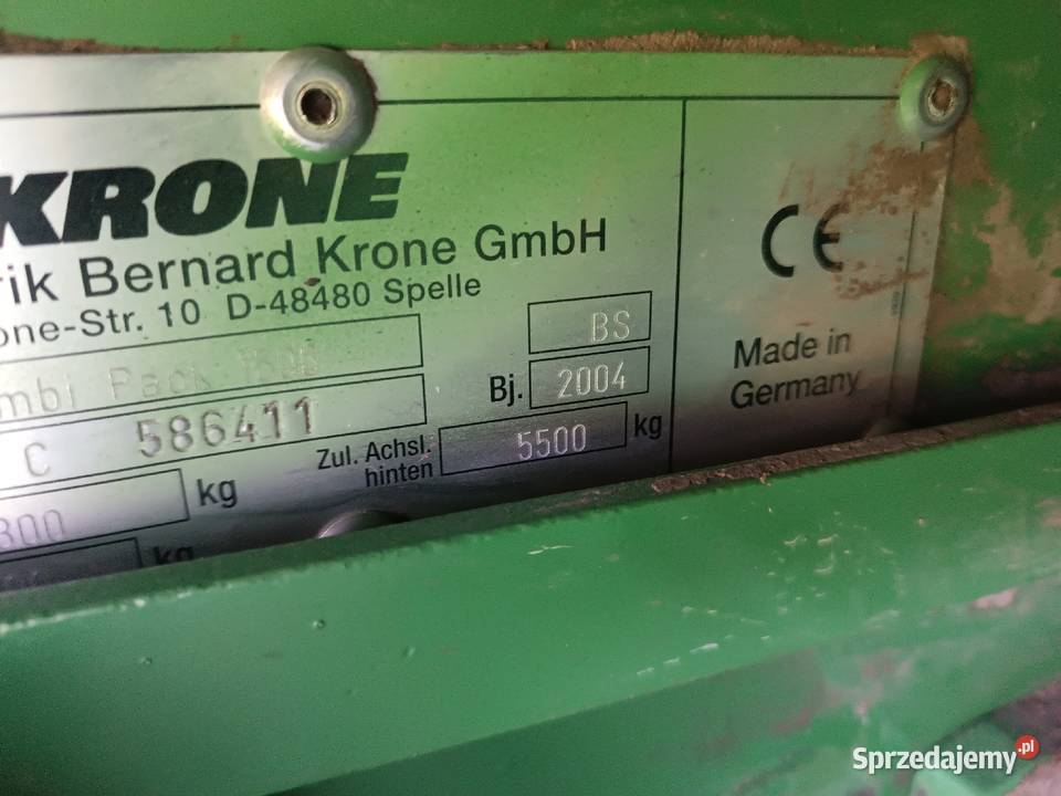 Krone CombiPack 1500 zadbana podlaskie Suwałki