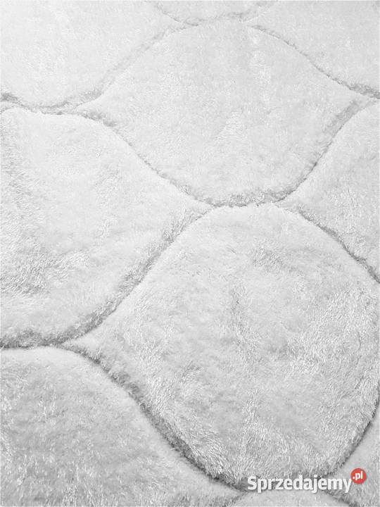 OUTLET Dywan shaggy GLAMOUR 240x330 24 biały