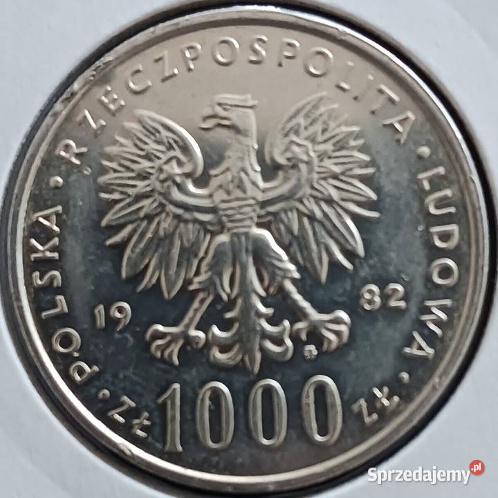 1000 Jan Paweł II 1982 r 4 Konin sprzedam