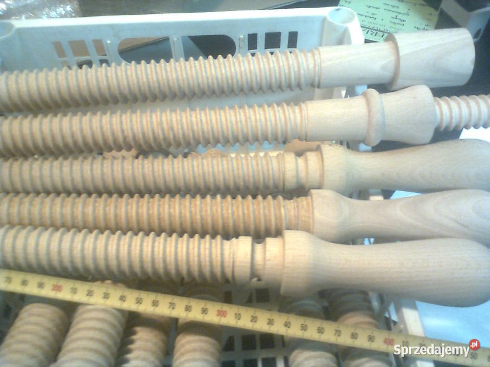 Śruby nakrętki pokrętła szpilki łby drewniane Wieliczka