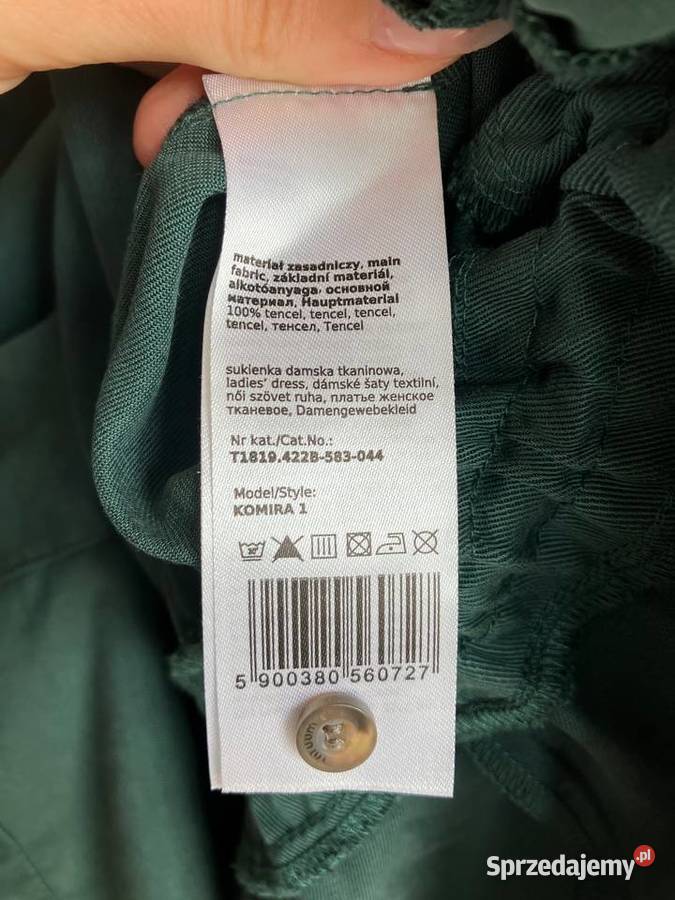 Nowa zielona sukienka Tatuum butelkowa zieleń zielony podkarpackie Nisko