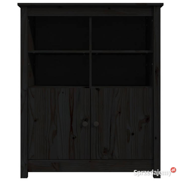 Szafka czarna 83x415x100 lite drewno sosnowe Warszawa
