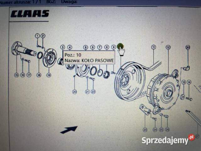 Claas Lexion przekładnia redukcyjna kompletna Jastrzębniki