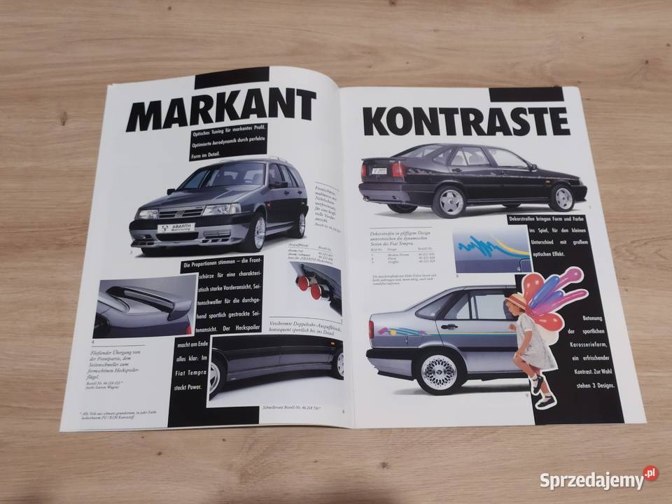 Prospekt FIAT TEMPRA ZUBEHOR dodatki akcesoryjne opolskie Kluczbork