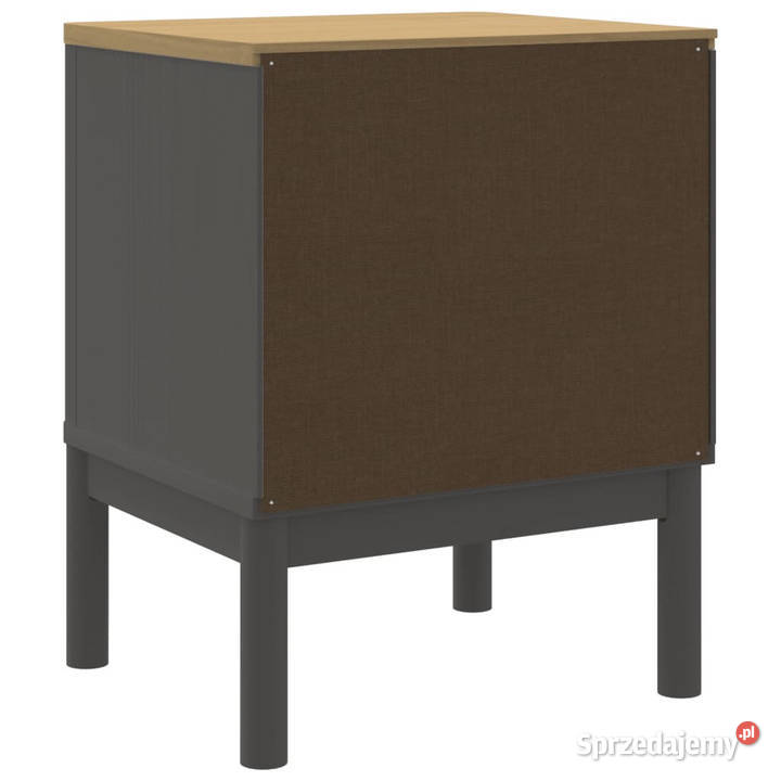 Szafka nocna FLORO szara 45x39x57 lite drewno mazowieckie
