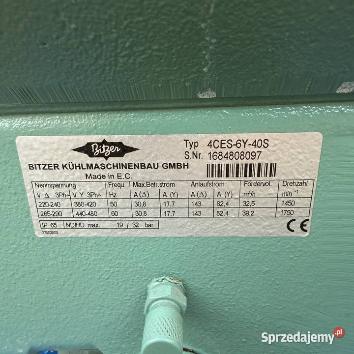 Sprężarka Bitzer 4CES6Y40S 325 mh Paczków