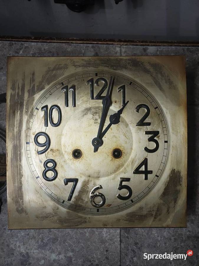 162 Zestaw mechanizm starego zegara ściennego Tczew