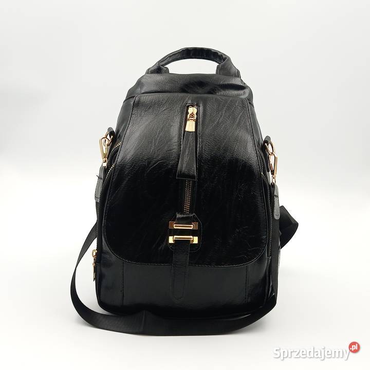 Plecak damski skórzany z klapą Mochila Bolsos