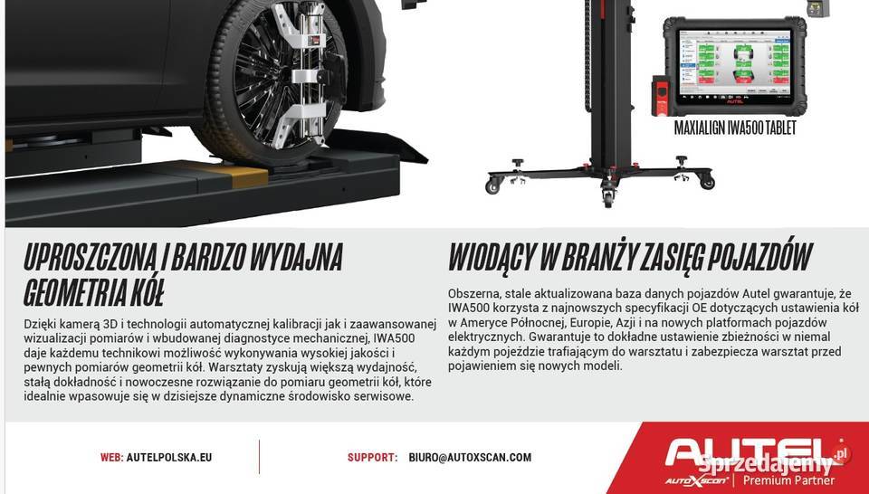 Autel iwa500 3D MaxiAlign IWA500 Profesisional śląskie