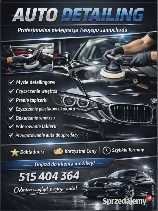 Detailing autszybkie terminyDetailing mobilny Sandomierz usługi moto