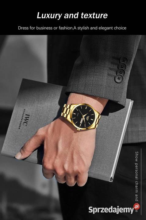 Zegarek męski klasyczny złoty garniturowiec Gorzów Wielkopolski