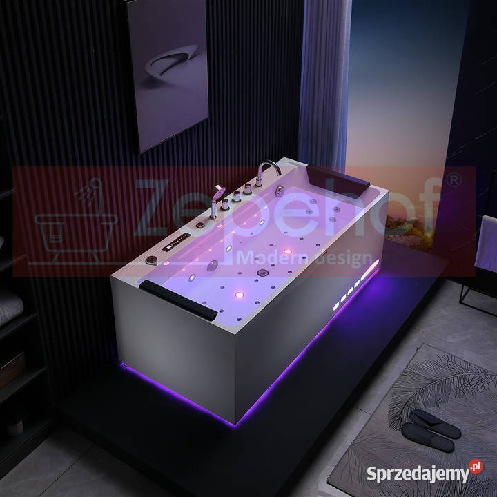 Wanna z hydromasażem EBXD710 prostokątna Grabówka sprzedam