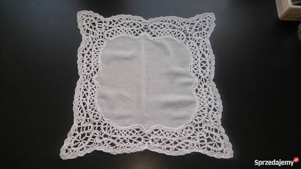 serwetka chusteczka batystowa bogaty haft do Gdańsk