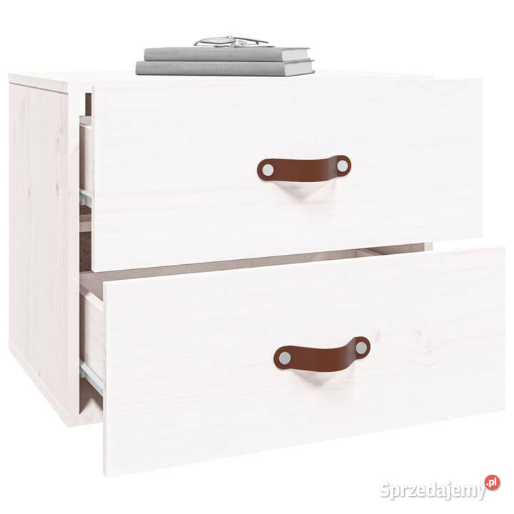 Szafki nocne wiszące 2 50x36x40 biały WM820979 Warszawa