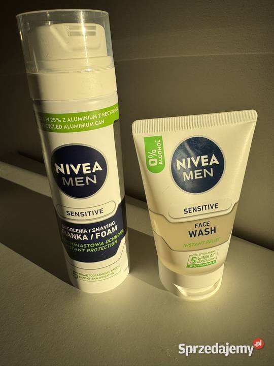 Nivea Men Sensitive zestaw Pianka do golenia żel Poznań
