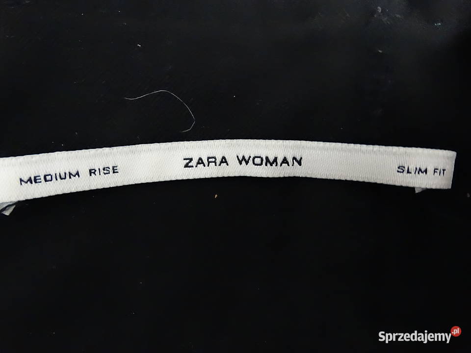 Czarny Legginsy Spodnie Zara Woman Slim Fit Spodnie Biłgoraj
