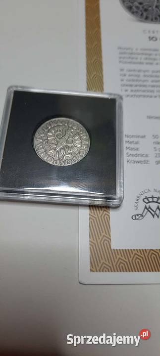 Polska 50 groszy 1923 Nikiel magnetyczna mazowieckie Warszawa
