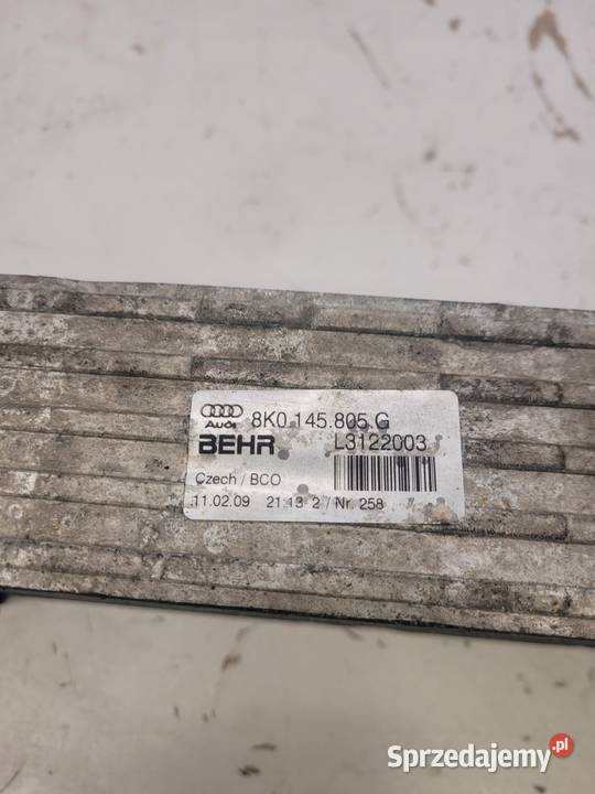 INTERCOOLER 20 TDI AUDI A4 B8 A5 Q5 8K0145805G Przystajń